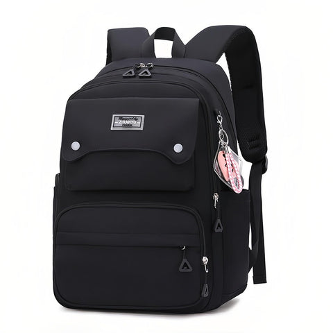 Armbq Black Girls School Backpack,Kids Backpack for Teen Girls Elementary Middle School Bookbag Multi-pocket Fashion Daypack