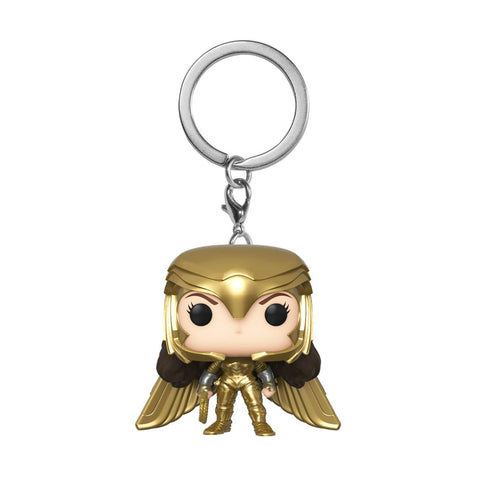 Funko Pop! Keychain: Wonder Woman 1984 - Wonder Woman Gold Power Pose, Multicolor, 2"
