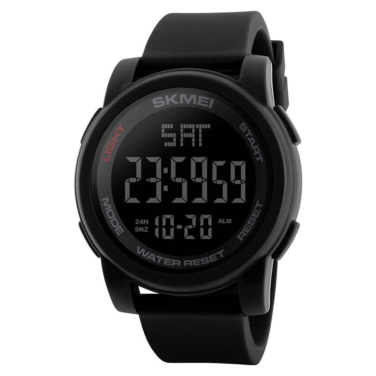 SKMEI Mens and Teenagers Large Display Digital Watch 50 Water Resistant Resin Strap Stopwatch Alarm Countdown Timer Tough DG1257