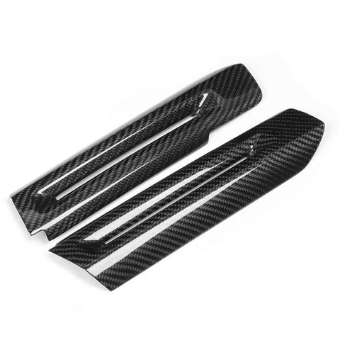 KIMISS Inner Door Handles Cover Trim, Pair of Carbon Fiber Interior Door Armrest Decor Cover Trim Fit for Ford Mustang 2014-2018