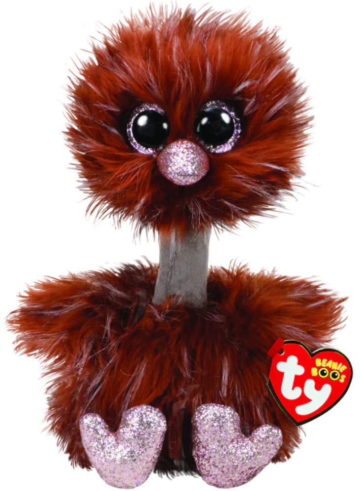 TY 36283 15 cm Orson Brown Ostrich-Beanie BOOS, Multicolored