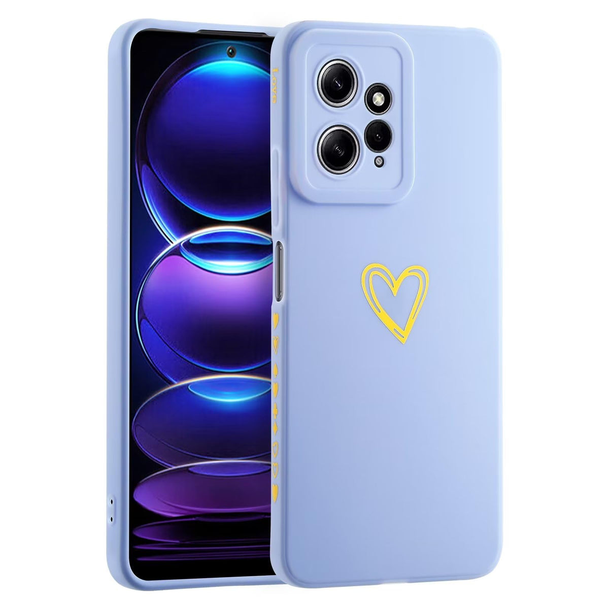 ATISIJIE Case for Xiaomi Redmi Note 12 4G, Soft-Touch, Shockproof, Dustproof Full Body Armour Phone Cover for Xiaomi Redmi Note 12 4G Blue