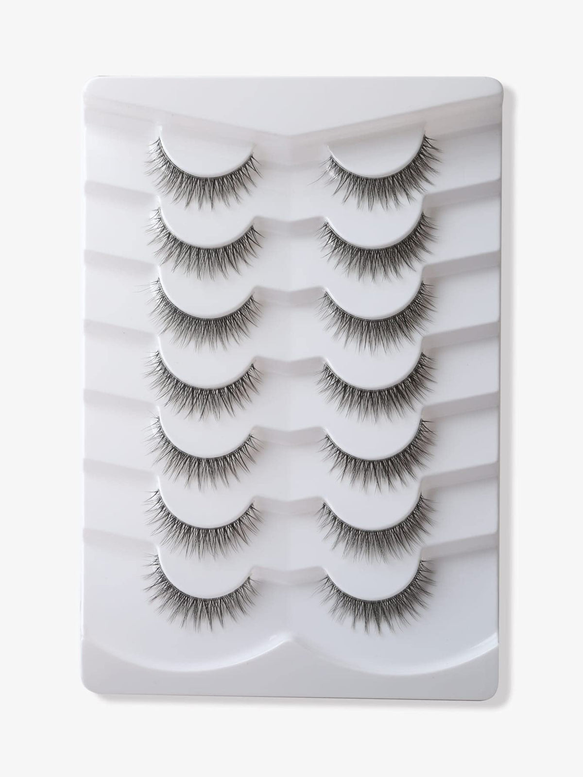 Gmagictobo False Eyelashes Short Natural Lashes Wispy Lashes 3D Faux Mink Lashes Pack Light Volume Soft Strips Fake Eye Lashes 7 Pairs Multipack