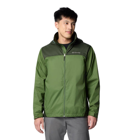 Columbia Men's Glennaker Lake II Rain Jacket, Canteen/Greenscape, M