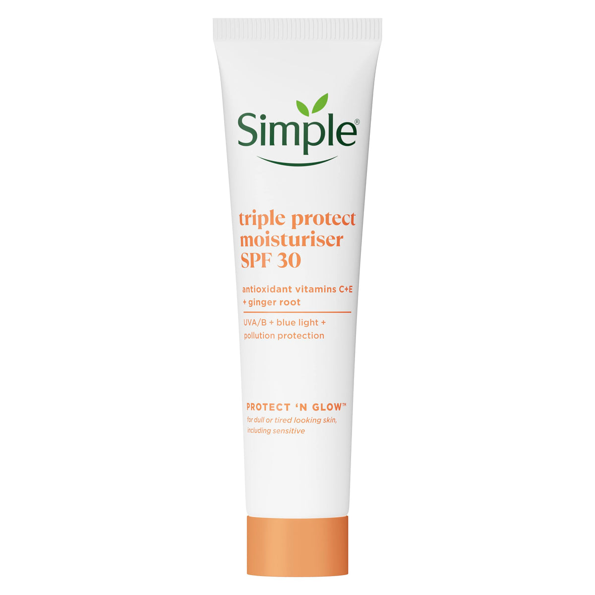 Simple Protect 'N' Glow Triple Protect Moisturiser SPF 30, 40ml