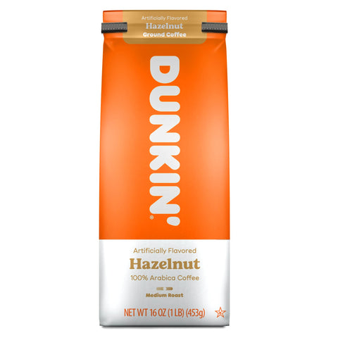Dunkin' Donuts Hazelnut Ground Coffee, 453 g