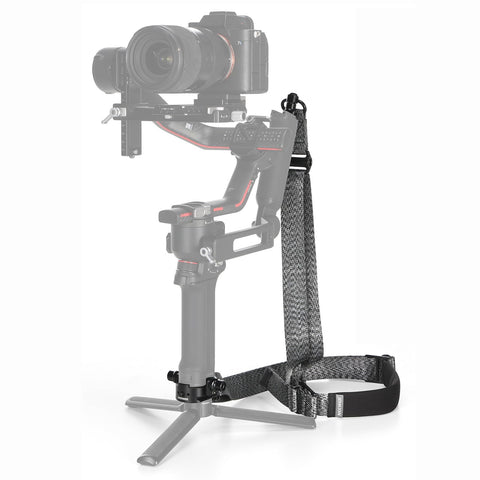 NEEWER RS4 RS3 Gimbal Shoulder Strap, Weight Reducing Padded Adjustable Strap with Baseplate Quick Release QD Buckle Compatible with DJI RS4 RS4 Pro RS3 RS3 Pro RS2 Sling Handle, Grey, GA016