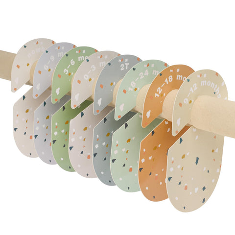 8pcs Baby Wardrobe Dividers, Nursery Hanger Dividers Baby Shower Nursery Gift Set Baby Size Clothes Organizer Dividers Nursery Closet Dividers for Expecting Mothers