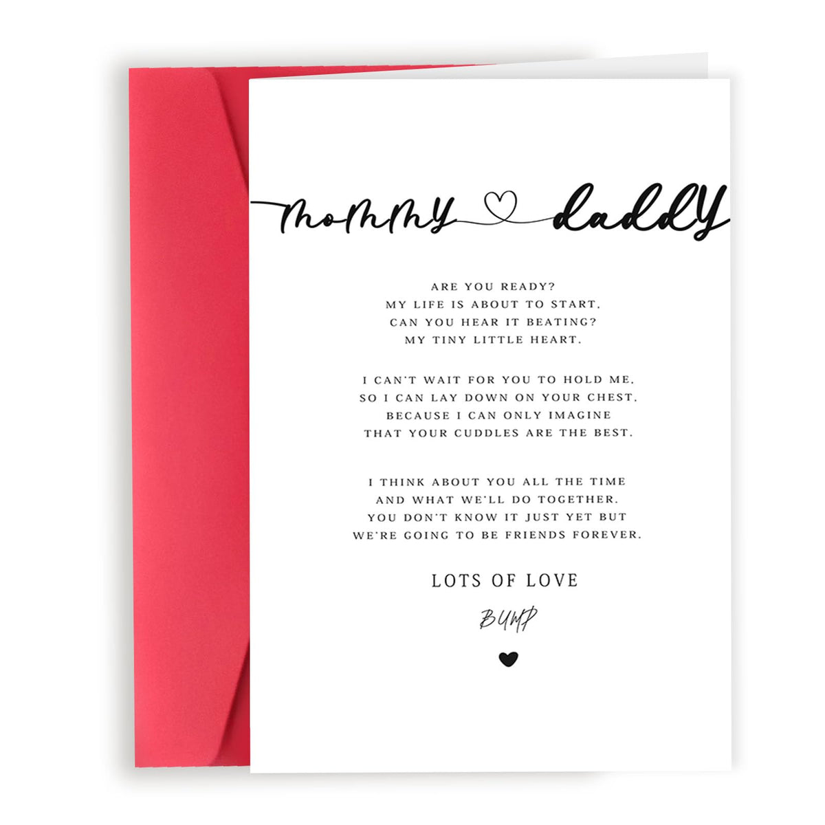 Londue Mom and Dad to be Gifts, First Pregnant Gift Card for New Mom New Dad, Pregnancy Announcement Gifts for Parents, Gifts for Pregnant Mom, New Child on the Way