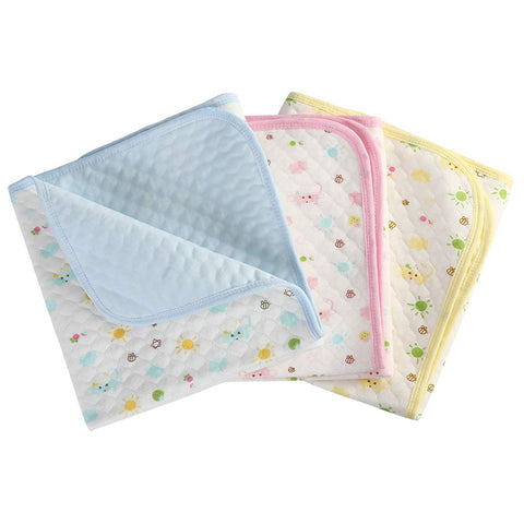 Upgrade Baby Waterproof Changing Mats - Infant Washable Diaper Pad Portable Nappy Changing Mat Cover Pack of 3(M (27.5x19.7inch))