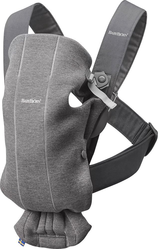 BabyBjÃ¶rn Baby Carrier Mini, 3D jersey, Dark grey
