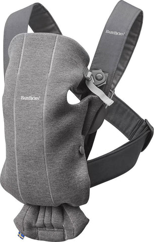 BabyBjÃ¶rn Baby Carrier Mini, 3D jersey, Dark grey