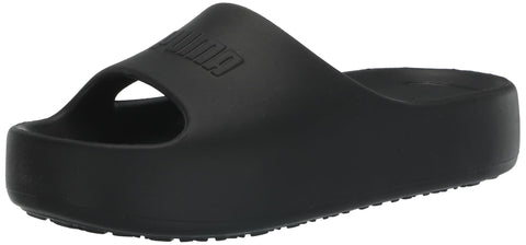 PUMA Womens Shibusa Slide Sandal, PUMA Womens Black-PUMA Womens Black, 7