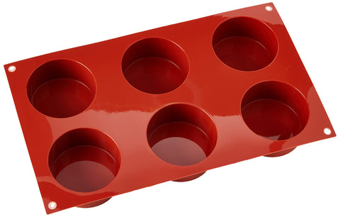 Silikomart SF127/C Silicone Classic Collection Mold Shapes, Shallow Cylinder