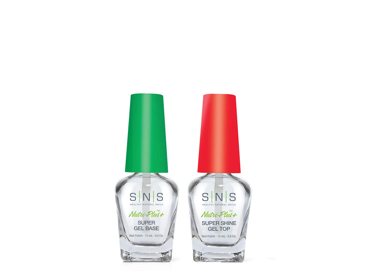 SNS Nails Dipping Powder Liquid Set of 2 (0.5oz) - Gel Base, Gel Top