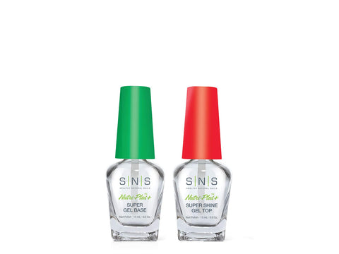 SNS Nails Dipping Powder Liquid Set of 2 (0.5oz) - Gel Base, Gel Top