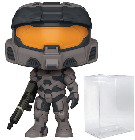 Spartan Mark VII Grey with VK78 Pop #14 Pop Games: Halo Infinite Vinyl Figure (Bundled with EcoTEK Plastic Protector to Protect Display Box)