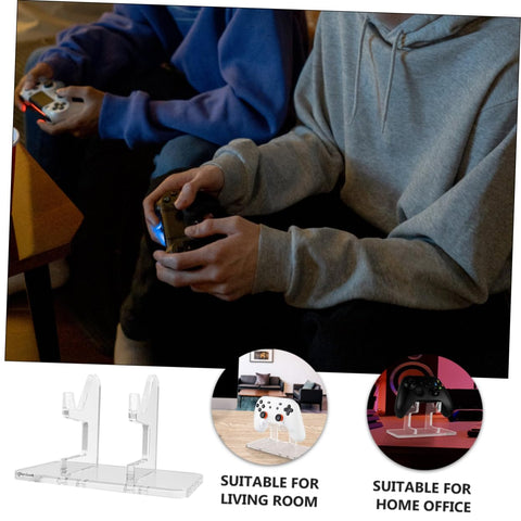 UKCOCO Controller Bracket Household Gamepad Holder Headphone Storage Bracket Game Controller Desk Stand Gamepad Bracket Controller Grips Desktop Rack Acrylic Earphone Storage Rack