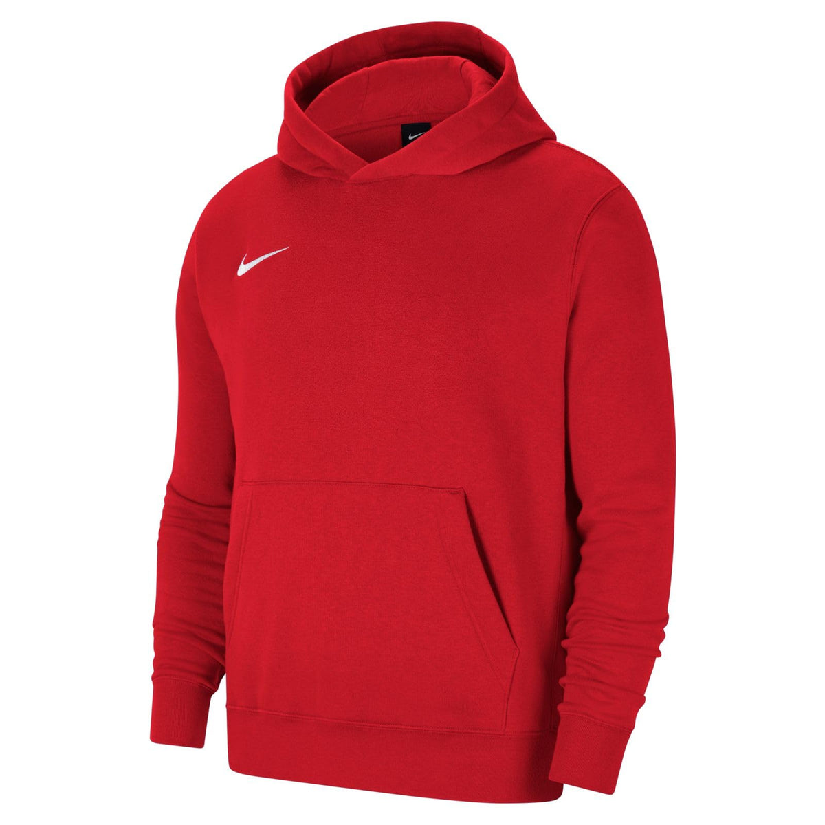 NIKE Kid Y Nk Flc Park20 Po Hoodie Sweatshirt, Red / White, L