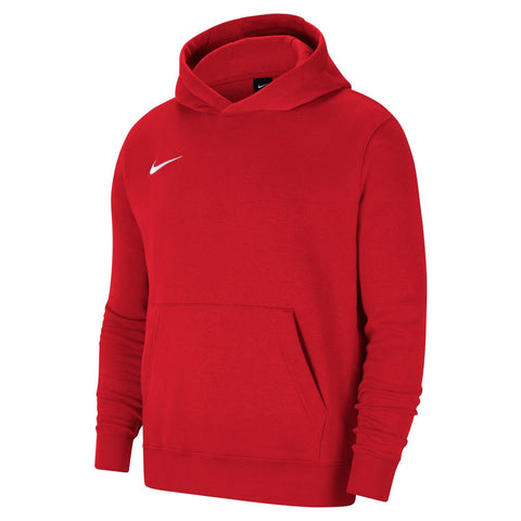 NIKE Kid Y Nk Flc Park20 Po Hoodie Sweatshirt, Red / White, L