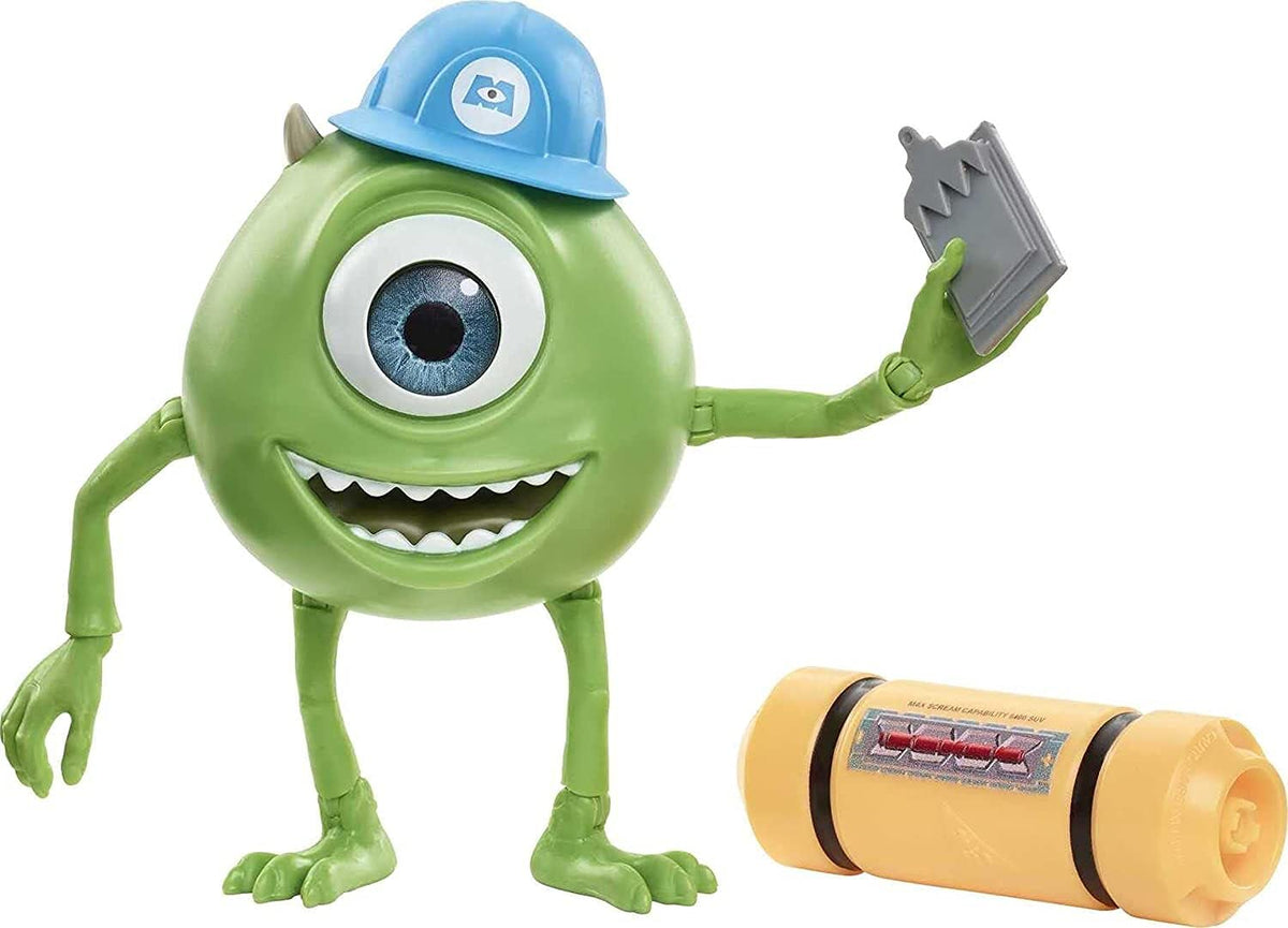 Pixar Interactables Mike Wazowski Talking Action Figure, 4-in Tall Posable Movie Character Toy, Interacts with Other Figures, Kids Gift Ages 3 Years & Older