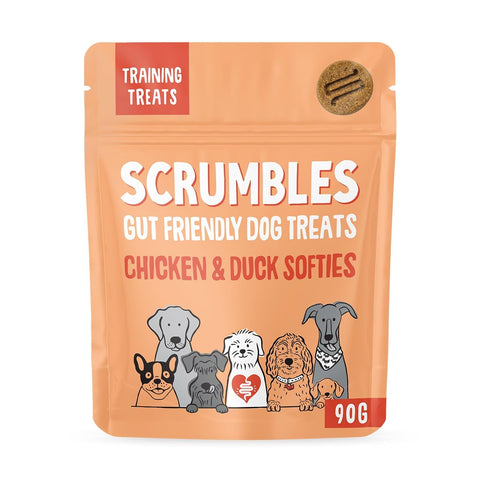 Scrumbles Softies, Chicken & Duck Training Treats, 90g