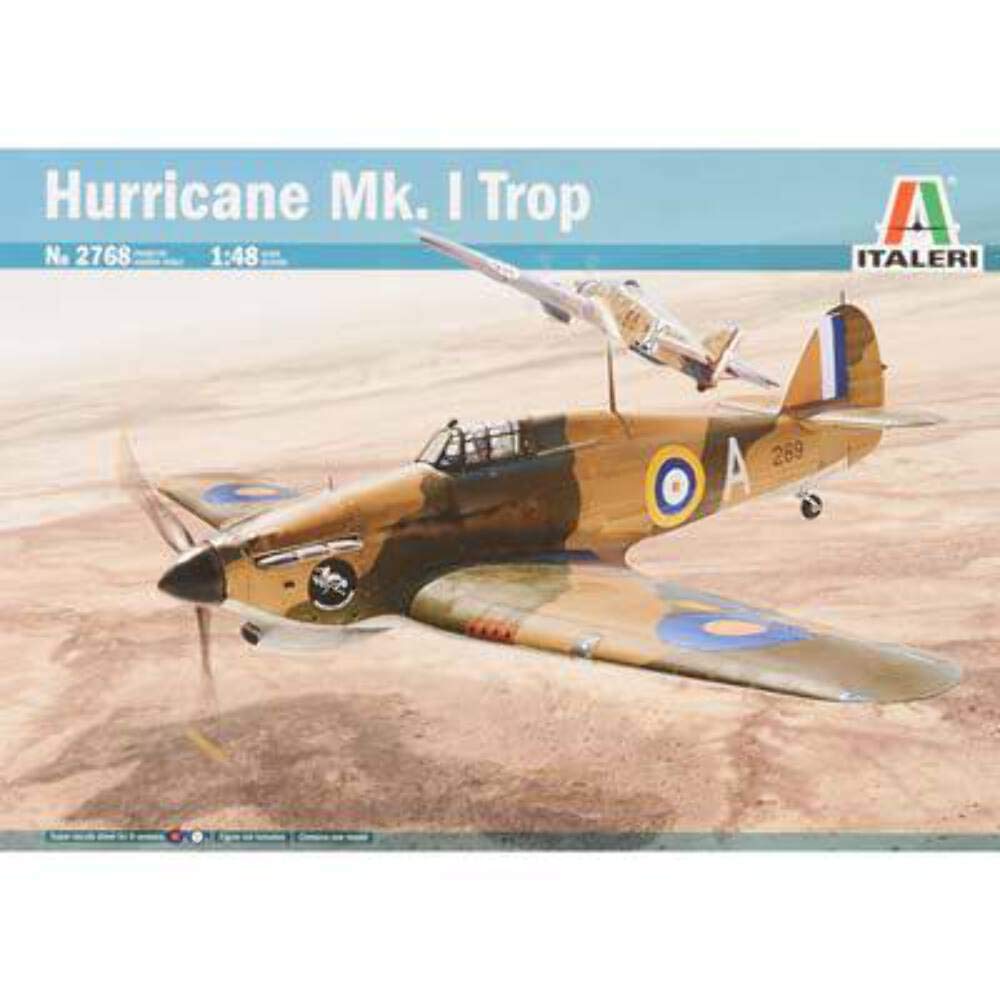 Italeri ITA2768 1: 48 Hurricane Mk.I Trop [Model Building Kit]