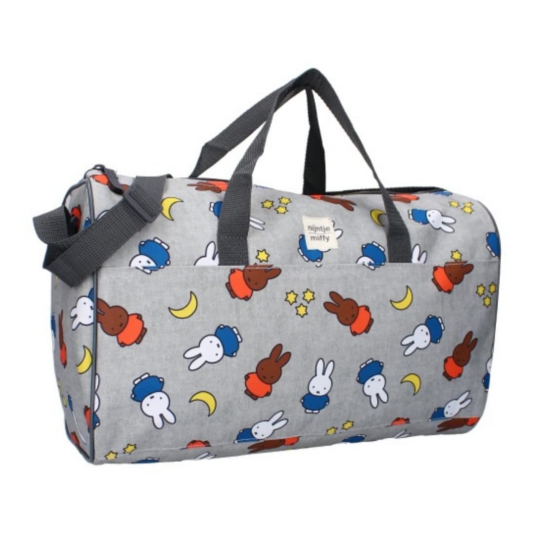 mybagstory - Sports Bag - Miffy - Children - School - Kindergarten - Nursery, Unisex Bag - Size 40 cm - Adjustable Strap - Gift Idea, Black, Childrens Luggage