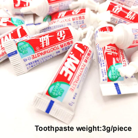 Generic Jm Travel 0.1ounce Pocket Toothpaste for Hotel Outdoor Activities Camping Personal Teeth Care Agent Pack of 50