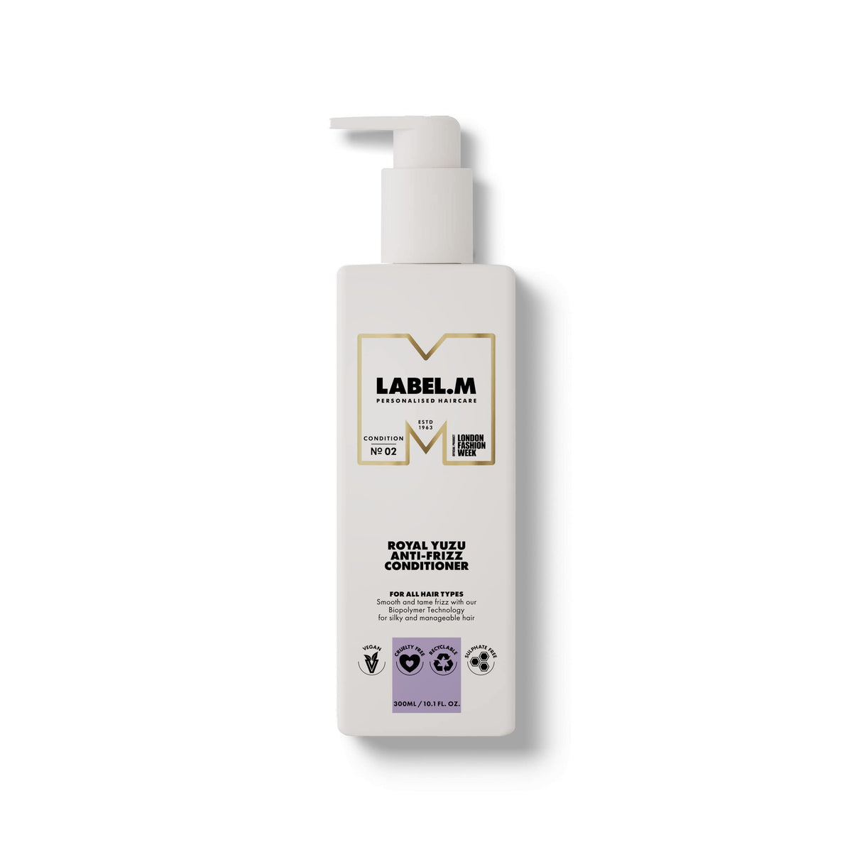 LABEL.M Royal Yuzu Anti-Frizz Conditioner 300ml - With Recyclable Pump