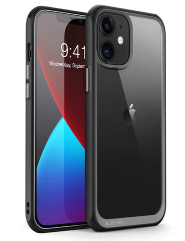 SUPCASE Unicorn Beetle Style Series Case Designed for iPhone 12 Mini (2020 Release) 5.4 Inch , Premium Hybrid Protective Clear Case (Black)