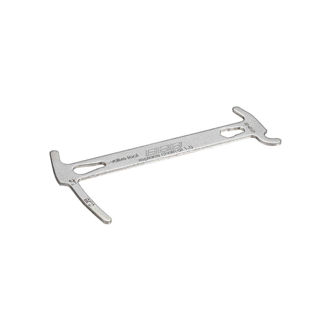 BBB Cycling Chain Checker Tool I Chain Wear Indicator Tool I Bike Chain Tool I Measurement Repair Kit I ChainChecker BTL-125, Silver