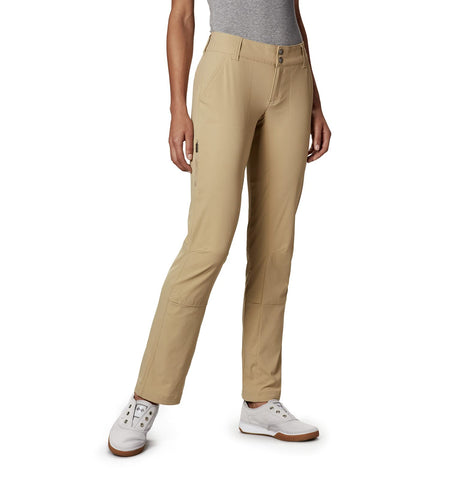 Columbia Women's Saturday Trail Stretch Pant, British Tan, 4 Tall
