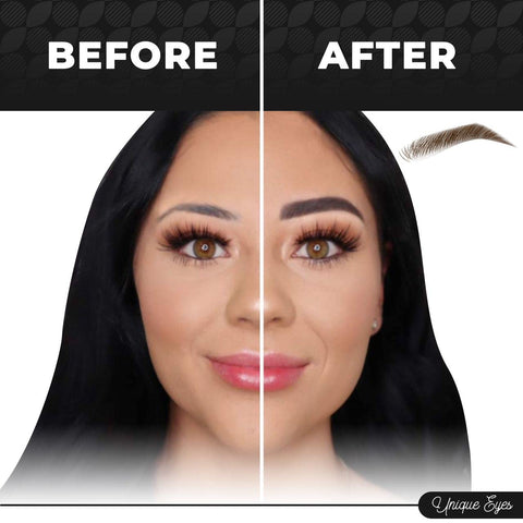 Eyebrow Stamp Stencil Kit - Effortlessly Achieve Perfect Brows with Our Eyebrow Stamp Stencil Kit - Includes Free Tweezers and Scissors for Expert Shaping and Grooming! Long Lasting & Waterproof