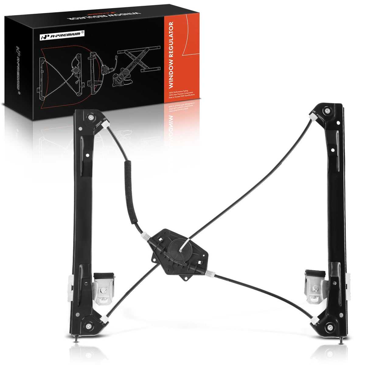 A-Premium Electric Power Window Regulator Without Motor Compatible with Ford Fusion 2006-2012 Lincoln MKZ 2007-2012 Zephyr Milan Sedan Front Left Driver Side