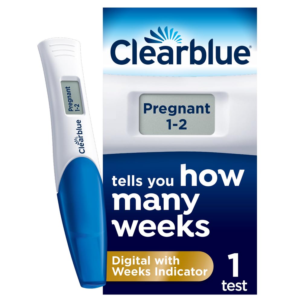 Clearblue Pregnancy Test - Digital with Weeks Indicator, The Only Test That Tells You How Many Weeks, 1 Digital Test