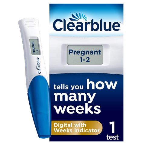 Clearblue Pregnancy Test - Digital with Weeks Indicator, The Only Test That Tells You How Many Weeks, 1 Digital Test
