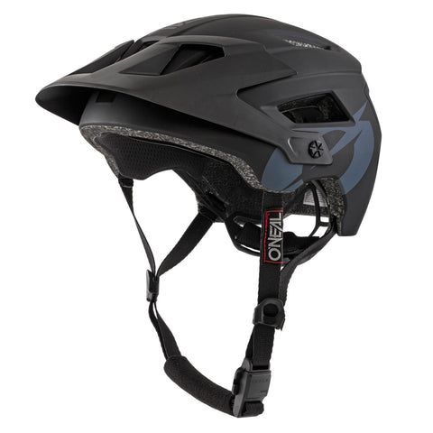 O'NEAL | Mountainbike-Helmet | Enduro All-Mountain | Ventilation openings for cooling, pads washable, safety standard EN1078| Helmet Defender Solid | Adult | Black | Size XS M
