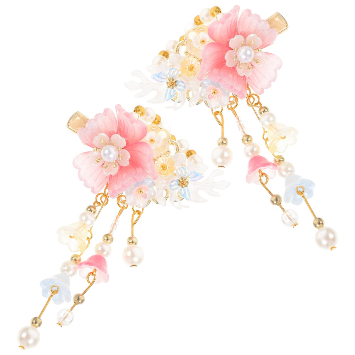 HAPINARY 1 Pair plastic Asia hairpins asian hair accessories bridal hair accessories Chinese style China hair clip child Hair clips women's resin walk Hanfu Accessories hairpin