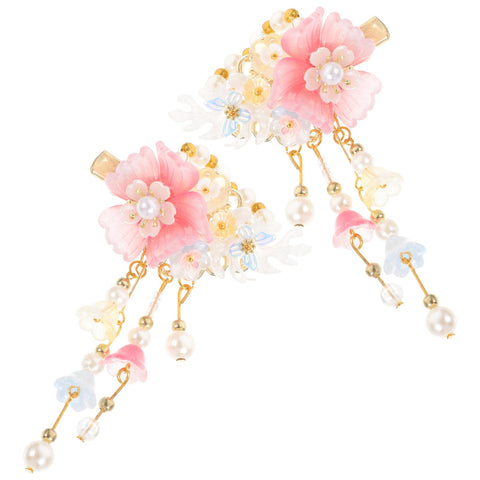 HAPINARY 1 Pair plastic Asia hairpins asian hair accessories bridal hair accessories Chinese style China hair clip child Hair clips women's resin walk Hanfu Accessories hairpin