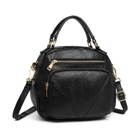 Miss Lulu Handbag for Women Fashion Crossbody Bag Bowler Style Shoulder Bag Top Handle
