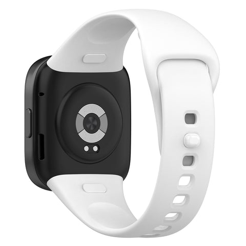 Panda Bobo for Xiaomi Redmi Watch 3 (M2216W1) Watch Silicone Replacement Sport Bracelet Strap Wristband (White)