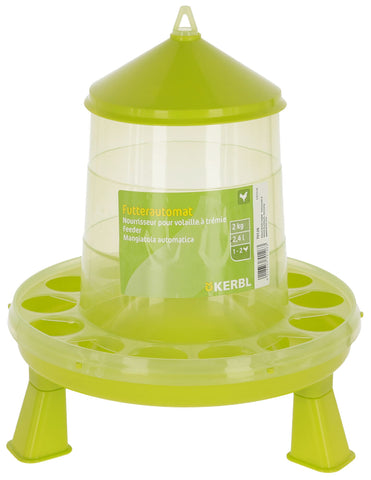 Kerbl, 2.4 L/2 kg Automatic Feeder with Feet, for Poultry