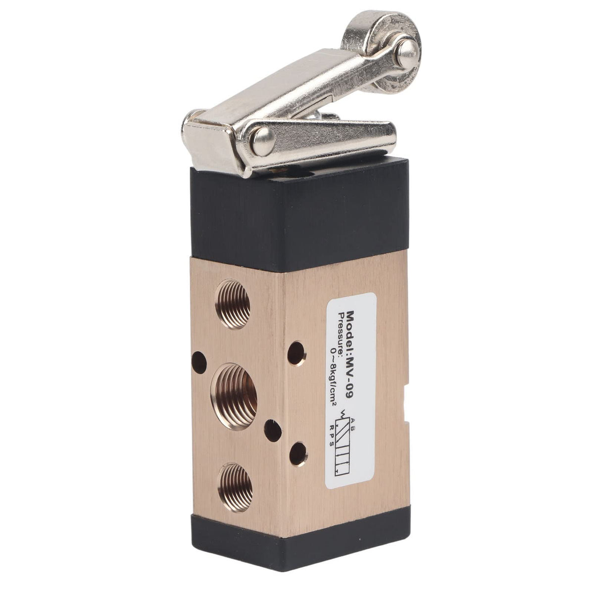 Gearwell MV 09 Pneumatic Reversing Valve 2 Position 5 Way Roller Lever Mechanical Switch 1/4in PT Pneumatic Reversing Valve Control