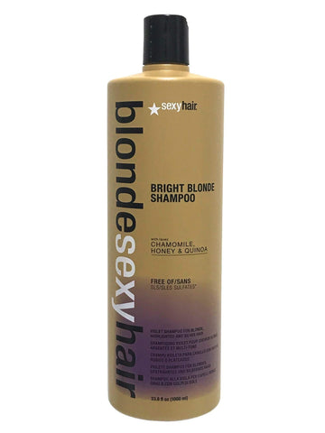 Sexy Hair 39BRISHA33 Bright Blonde Shampoo - 33.8 oz