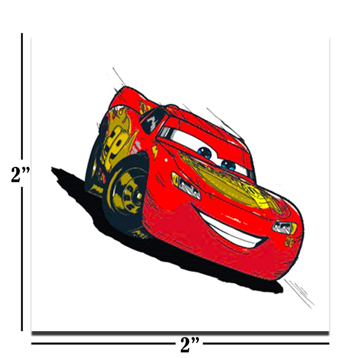 Disney Cars Tattoos Party Favors Bundle ~ 72 Perforated Individual 2" x 2" Cars Temporary Tattoos for Kids Boys Girls (Cars Party Supplies)