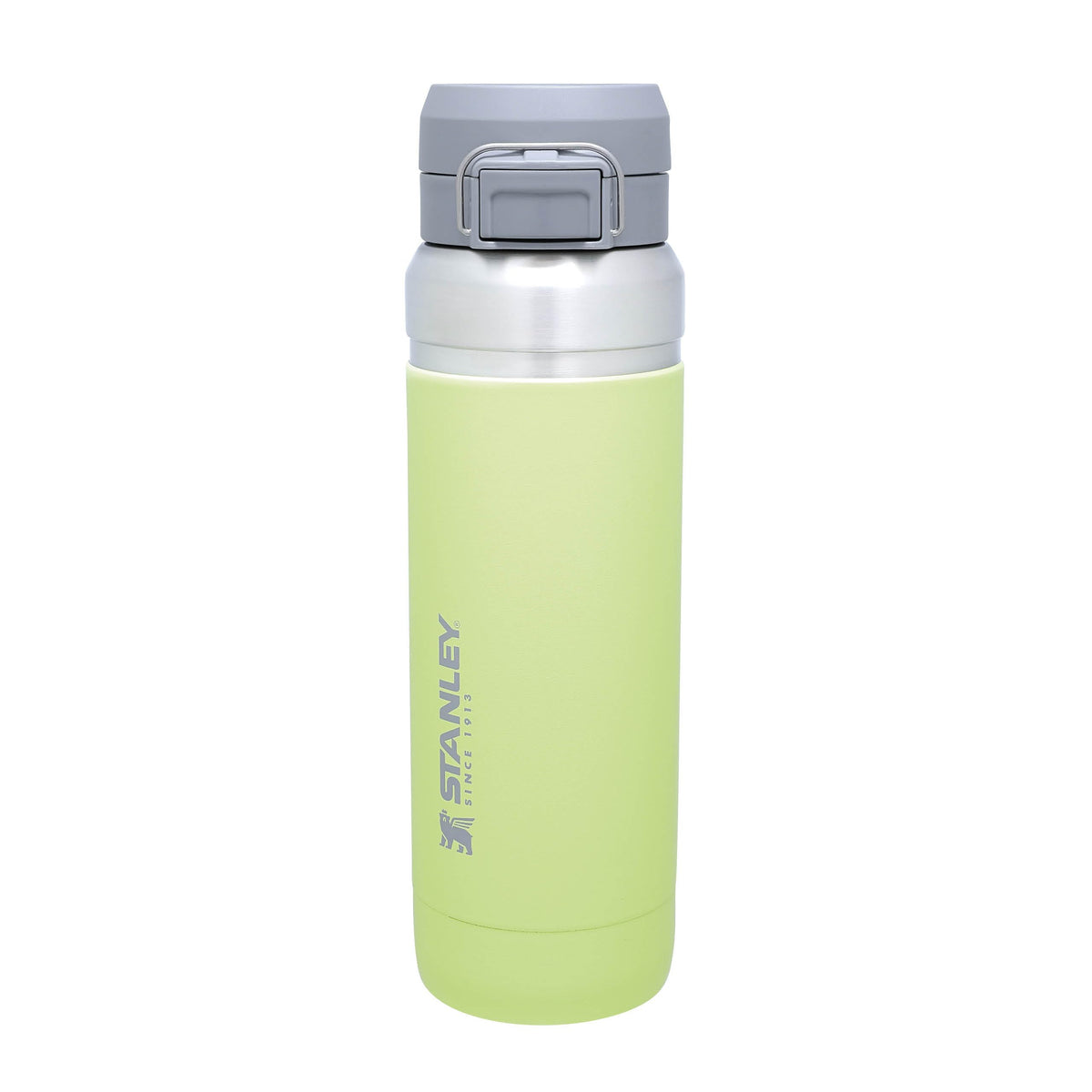 Stanley Quick Flip Stainless Steel Water Bottle 1.06L - Keeps Cold For 18 Hours - Leakproof - BPA-Free Thermal Flask - Dishwasher Safe - Cup Holder Compatible - Citron