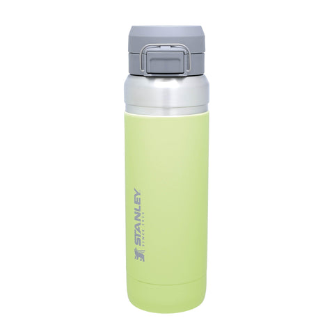 Stanley Quick Flip Stainless Steel Water Bottle 1.06L - Keeps Cold For 18 Hours - Leakproof - BPA-Free Thermal Flask - Dishwasher Safe - Cup Holder Compatible - Citron