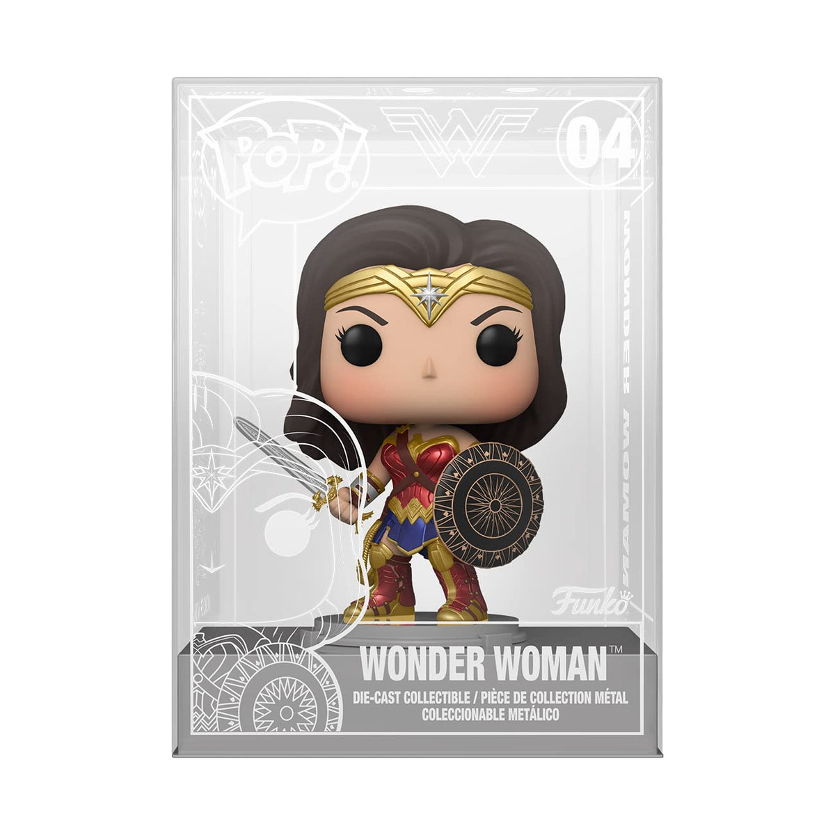 Funko POP! Die Cast Wonder Woman with Sword & Shield