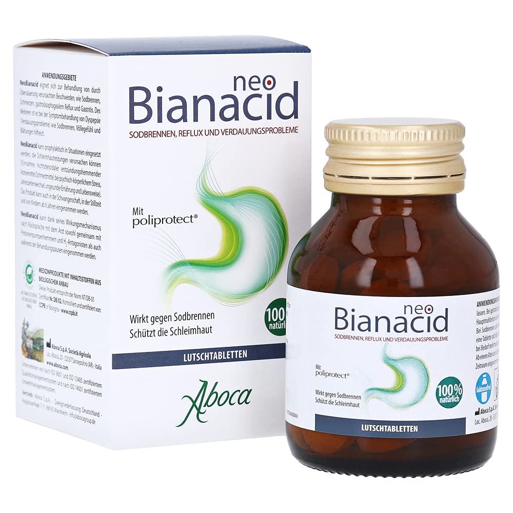 Neobianacid Protects Mucous membrane by Fighting Heartburn 45 Tablets